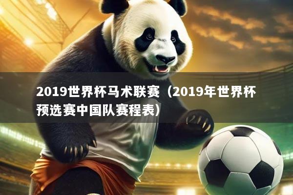 2019世界杯马术联赛(2019年世界杯预选赛中国队赛程表)